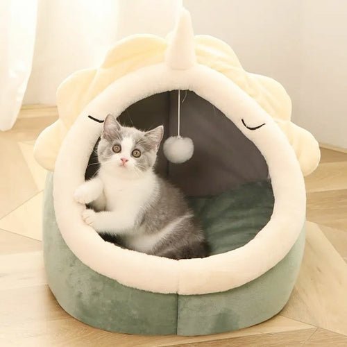 Dinosaur Shaped Cat Bed
