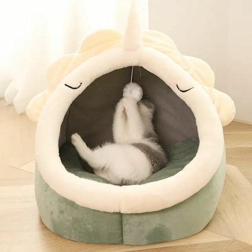 Dinosaur Shaped Cat Bed